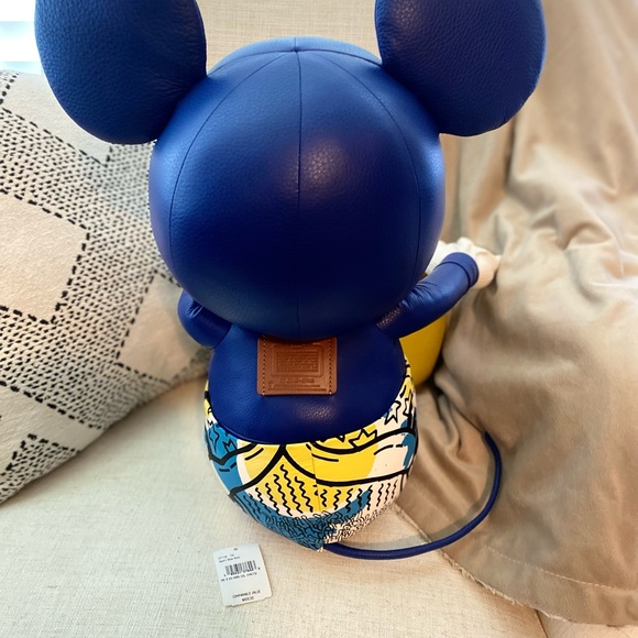 Limited Edition Coach Mickey Mouse stuffed animal. 18” bum to ears. NWT!! - Picture 6 of 10